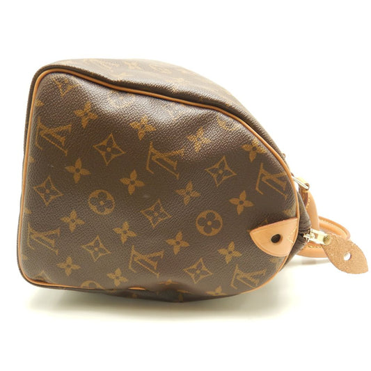 Louis Vuitton Monogram Speedy 30 Handbag Brown