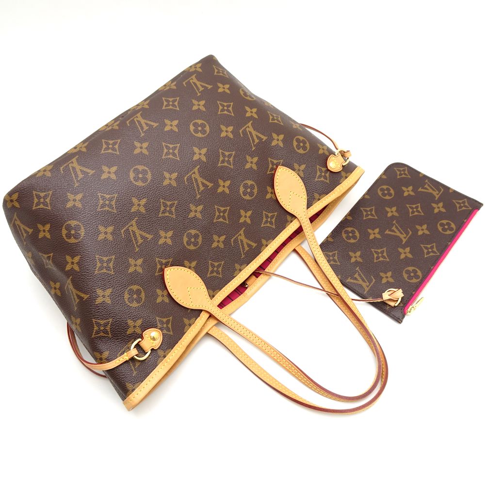 Louis Vuitton Monogram Neverfull PM Tote Bag Brown