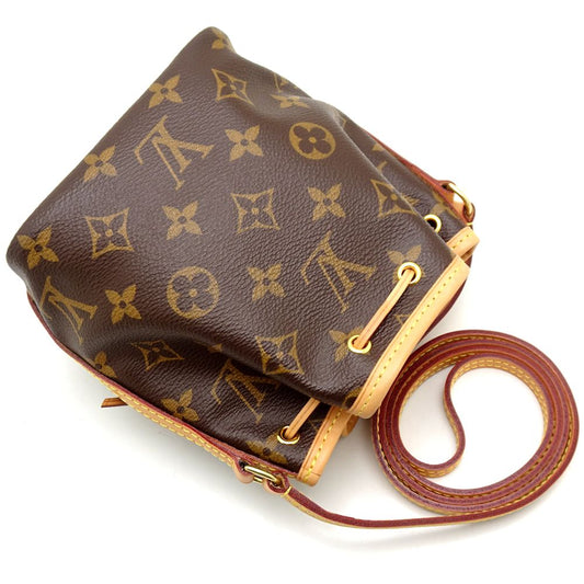 Louis Vuitton Monogram Nano Noe Shoulder Bag Brown