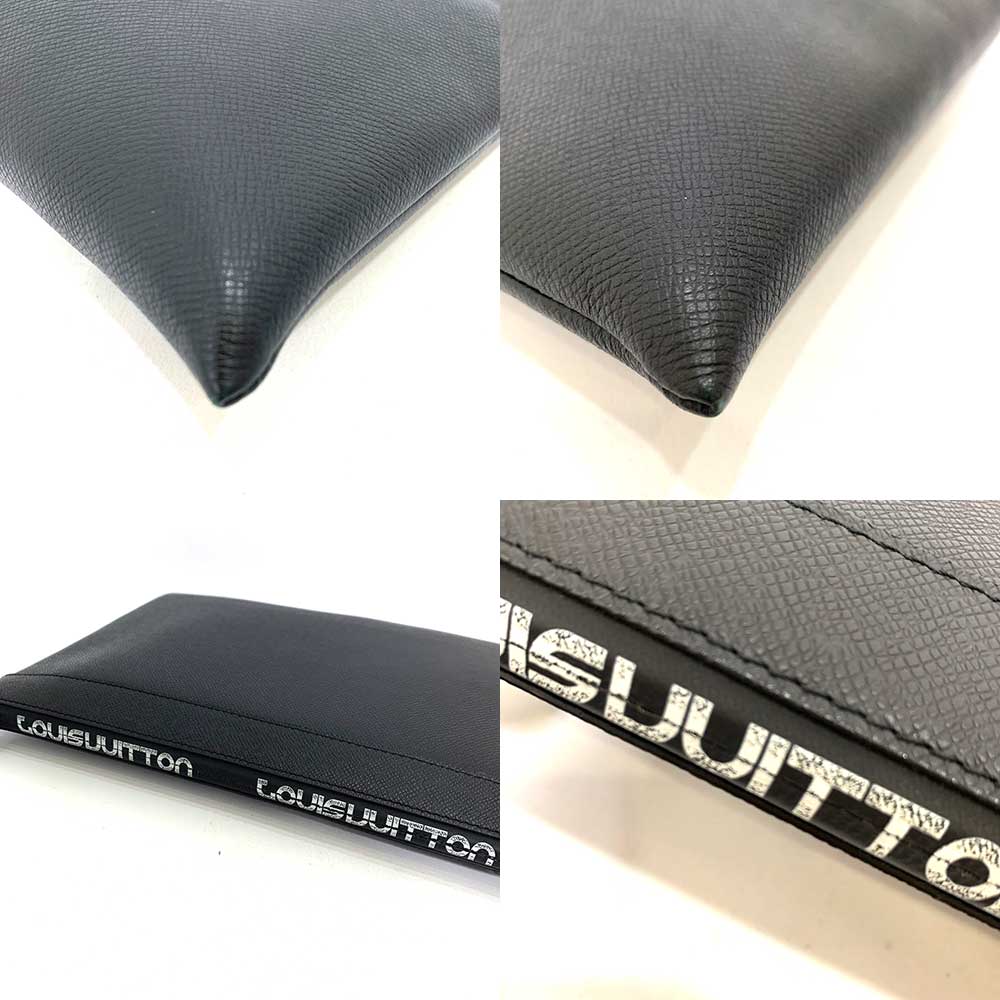 Louis Vuitton Pochette Apollo Ardoise Black Clutch Crossbody Bag