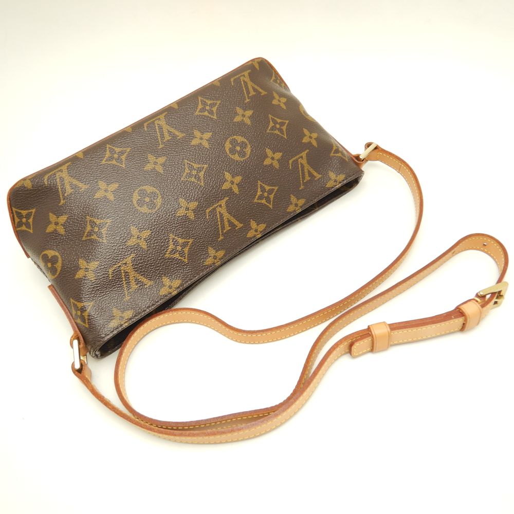 Louis Vuitton Monogram Trotter Shoulder Bag Brown
