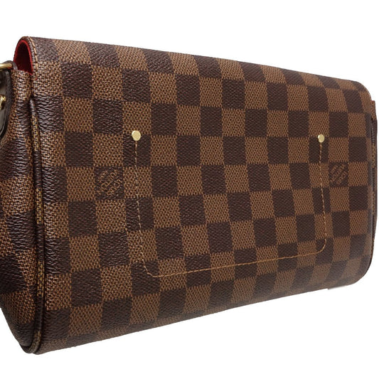 Louis Vuitton Damier Favorite MM Shoulder Bag Ebene