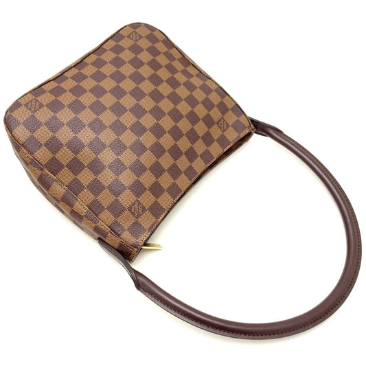 Louis Vuitton Damier Looping MM Shoulder Bag Ebene