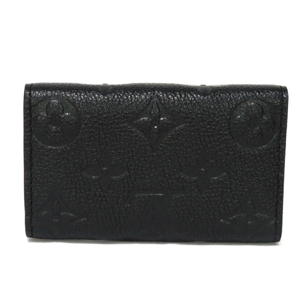 Louis Vuitton Key Case Multicle 6 Embossed Black