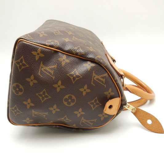 Louis Vuitton Monogram Speedy 25 Handbag Brown