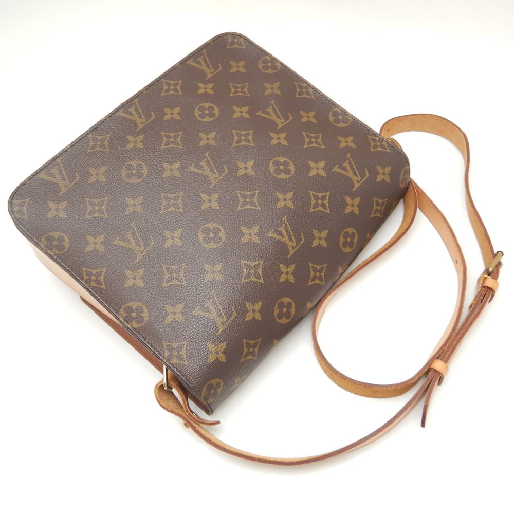 Louis Vuitton Monogram Cartesier Crossbody Shoulder Bag Brown