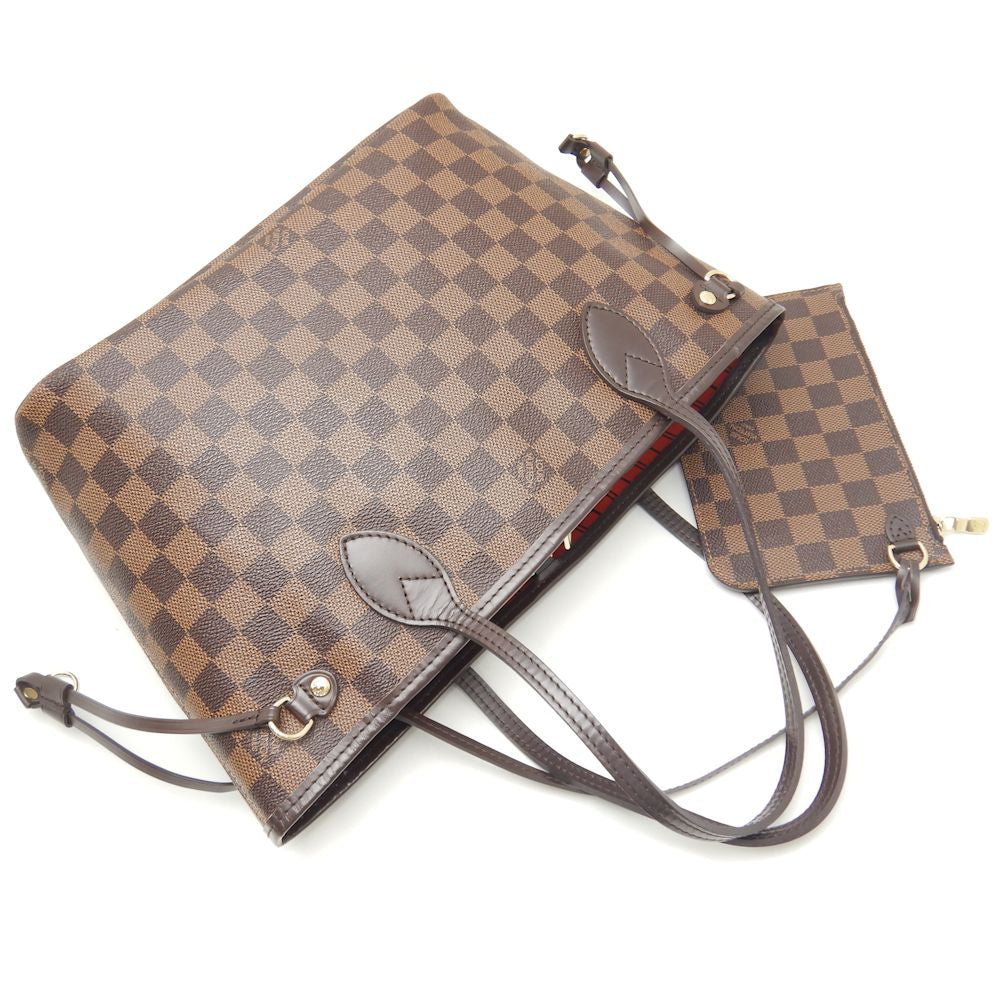 Louis Vuitton Damier Neverfull PM Tote Bag Brown