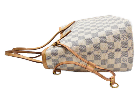 Louis Vuitton Neverfull PM Damier Azur Ivory Coated Canvas Handbag