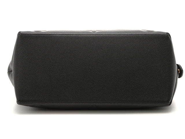 Louis Vuitton Grand Palais MM Handbag Monogram Emplant Noir