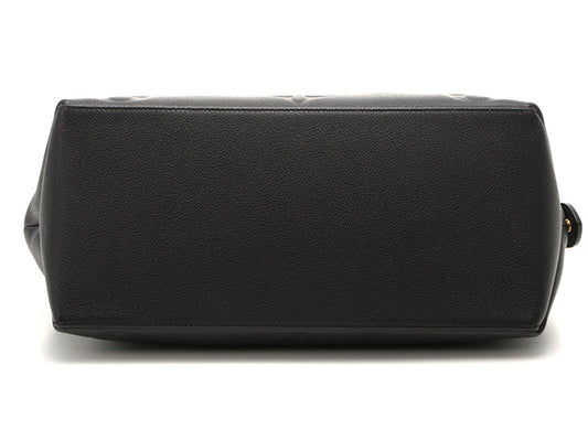 Louis Vuitton Grand Palais MM Handbag Monogram Emplant Noir