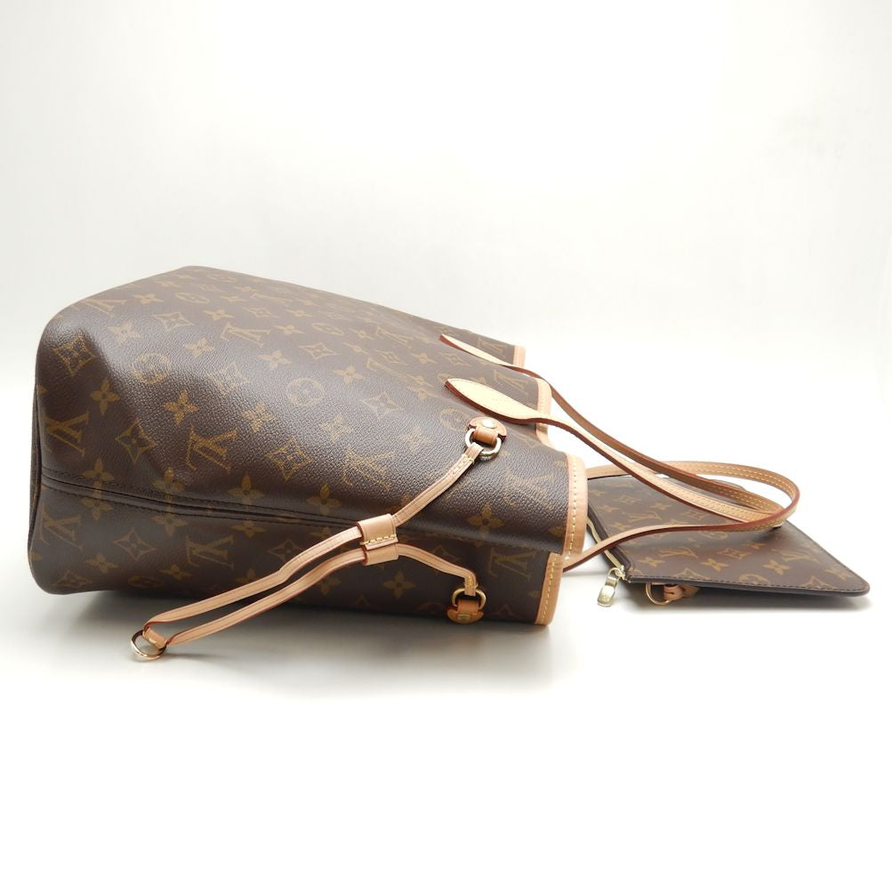 Louis Vuitton Monogram Neverfull MM Tote Bag Beige
