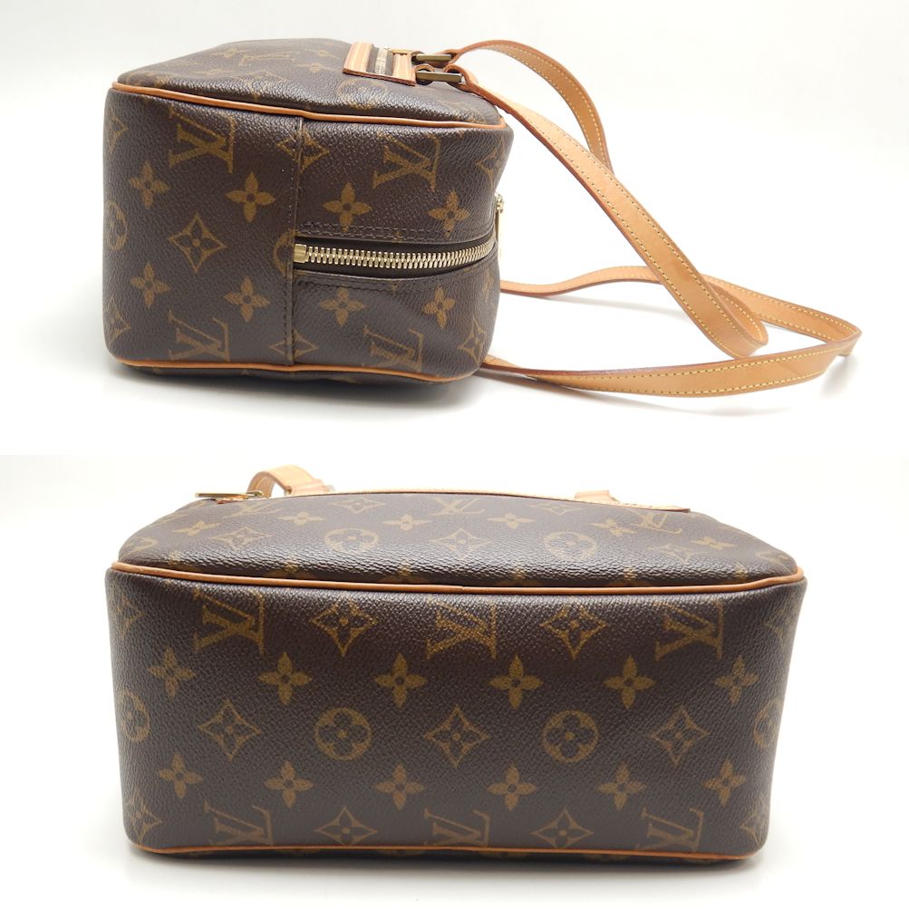 Louis Vuitton Monogram Cite MM Shoulder Bag Brown