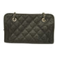 Chanel Shoulder Bag Matelasse Chain Caviar Skin Black
