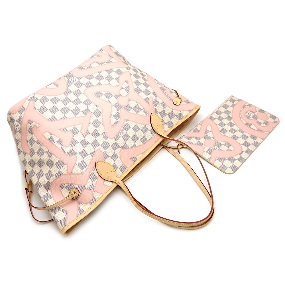 Louis Vuitton Damier Azur Neverfull MM Tote Bag