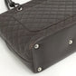Chanel Cambon Line Large Tote Bag Leather Dark Brown