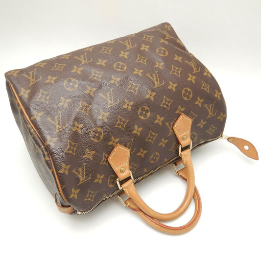 Louis Vuitton Monogram Speedy 30 Handbag Brown
