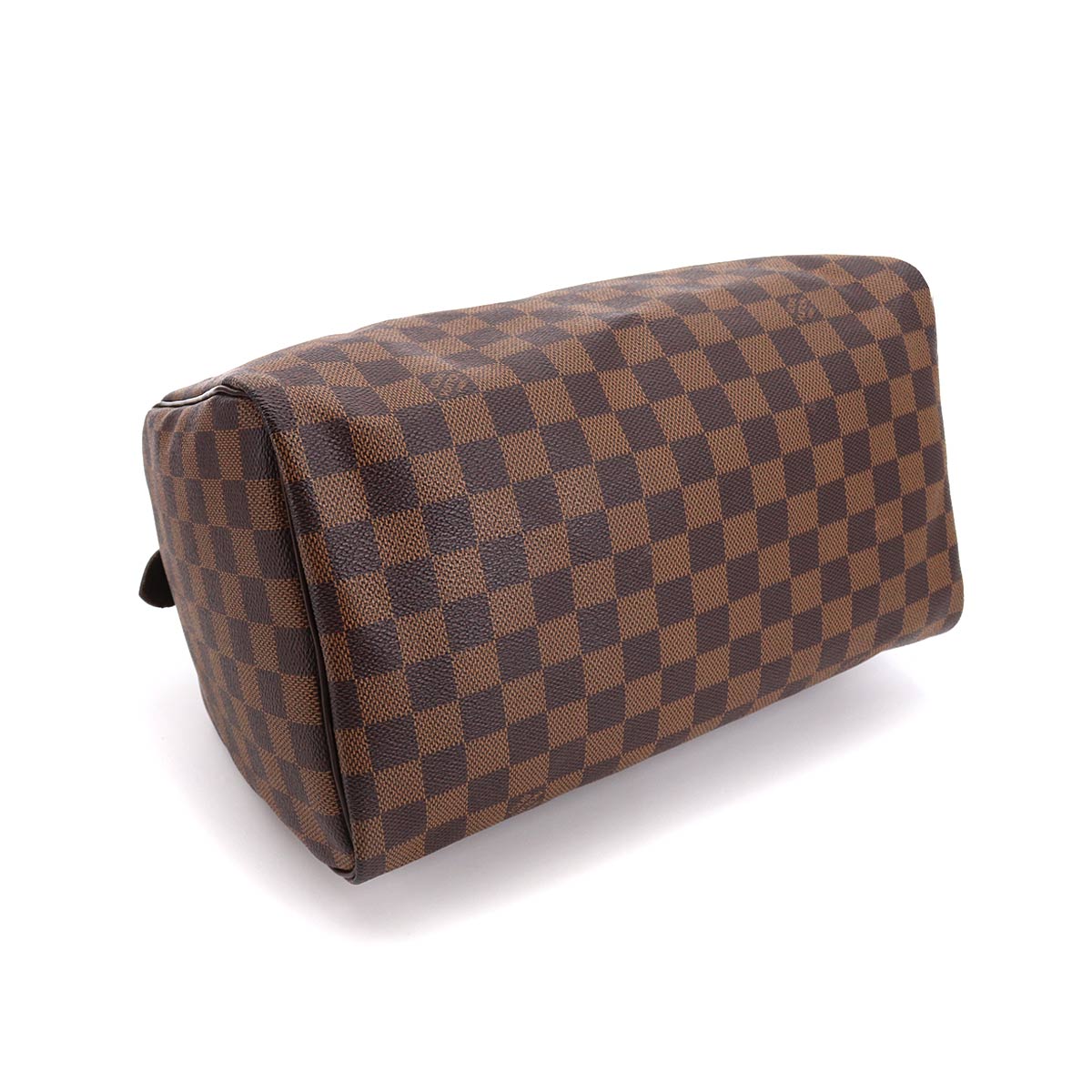 Louis Vuitton Damier Speedy 30 Hand Bag Ebene Brown Gold Hardware