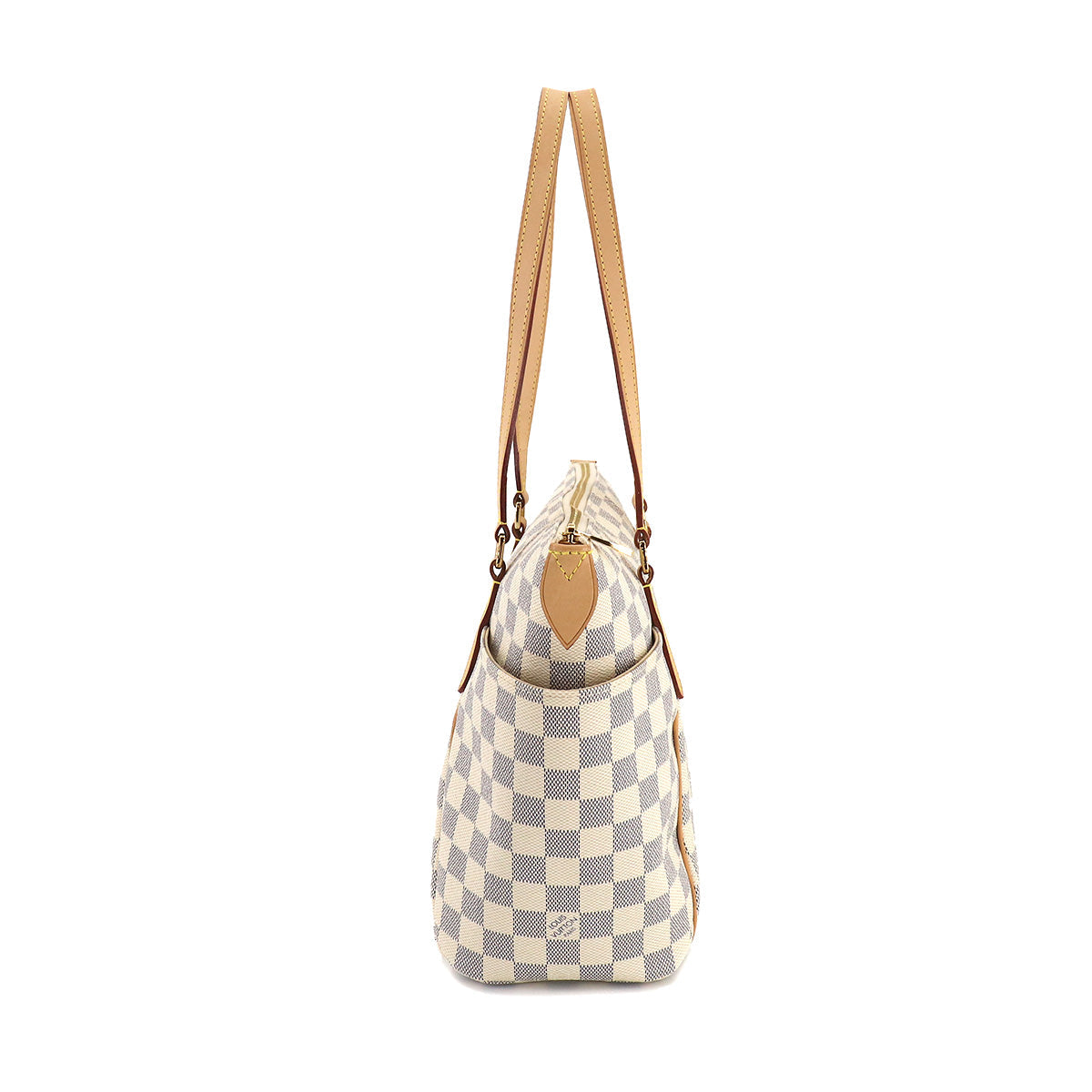 Louis Vuitton Damier Azur Totally PM Tote Bag Gold Hardware