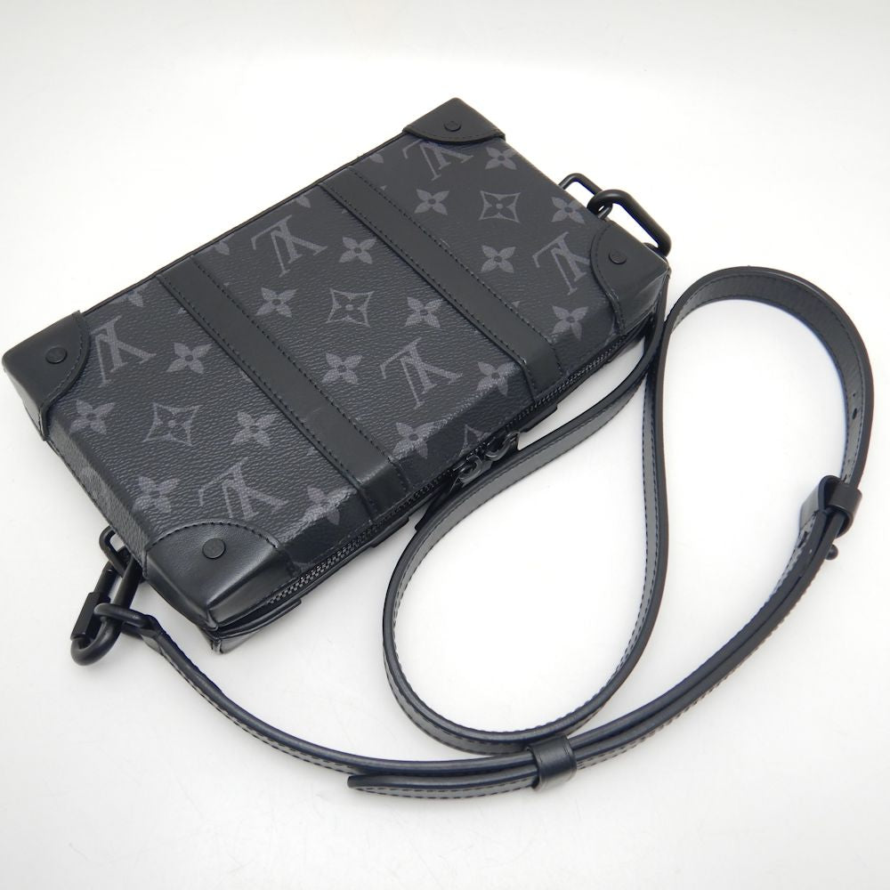 Louis Vuitton Soft Trunk Wallet Shoulder Bag Monogram Eclipse Black
