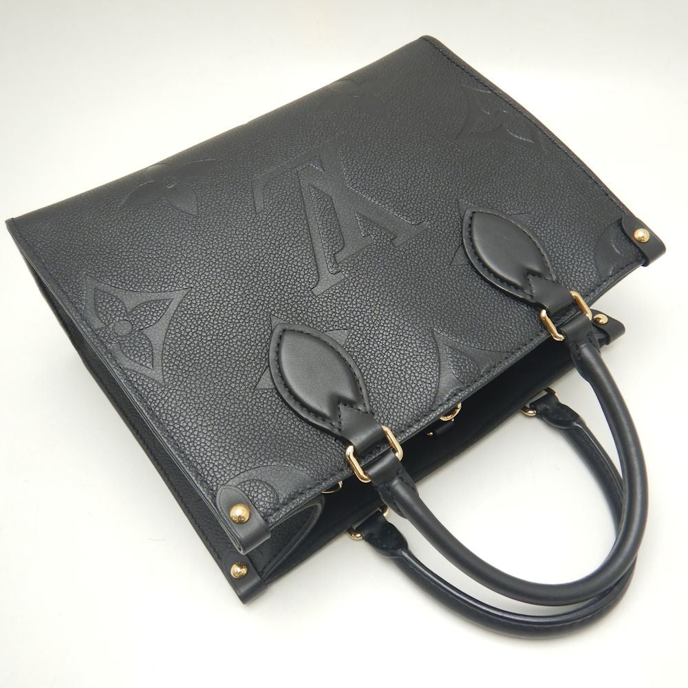Louis Vuitton On The Go PM Tote Bag Monogram Emplant Noir