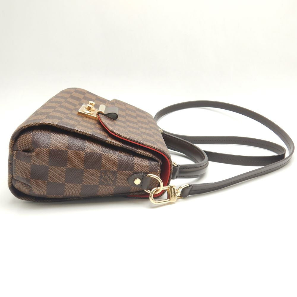 Louis Vuitton Damier Croisette Handbag Ebene
