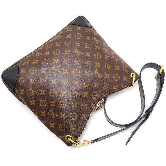 Louis Vuitton Odeon NM MM Monogram Shoulder Bag Brown Noir