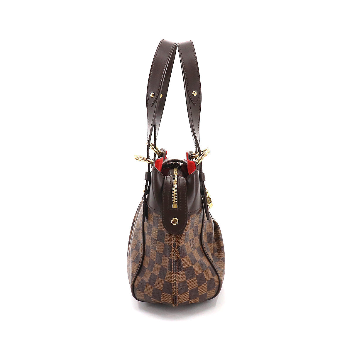 Louis Vuitton Damier Sistina PM Shoulder Bag Ebene Gold Metal Fittings