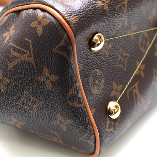 Louis Vuitton Tipoli PM Monogram Handbag Brown