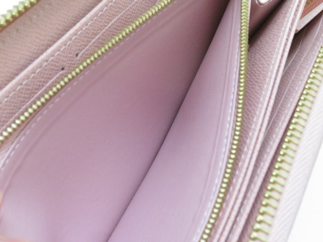 Louis Vuitton Wallet Zippy Wallet Damier Azur Rose Ballerine
