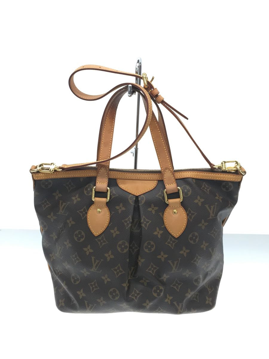 Louis Vuitton Palermo PM Monogram Hand Bag Brown PVC