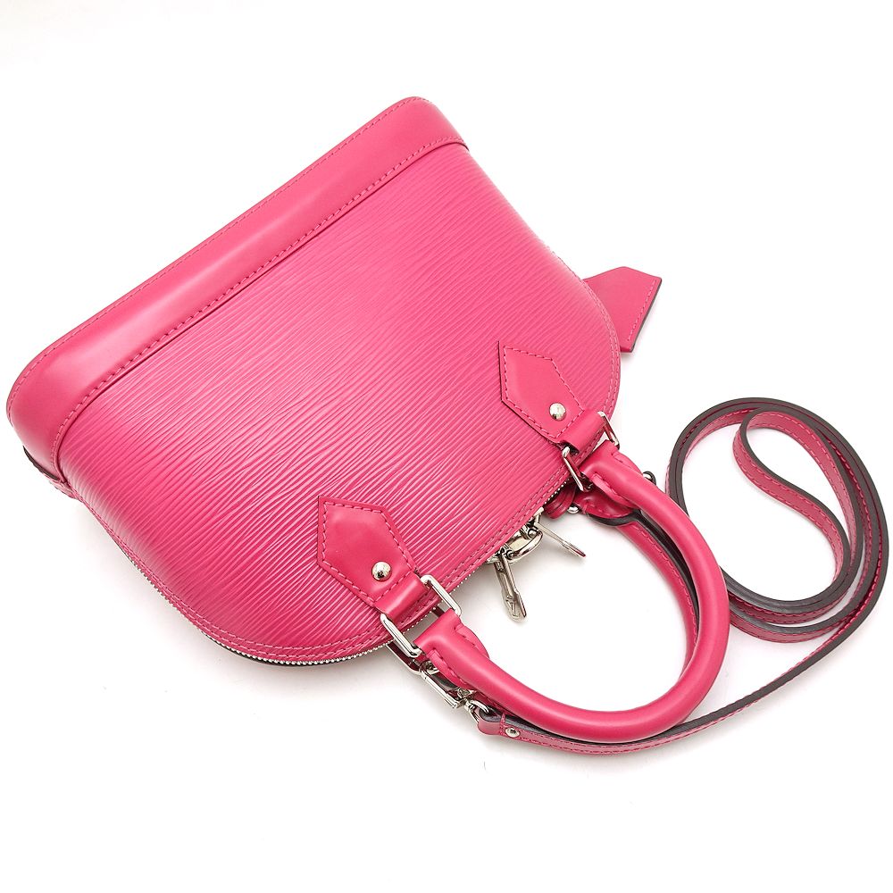 Louis Vuitton Epi Alma BB 2Way Bag Hot Pink