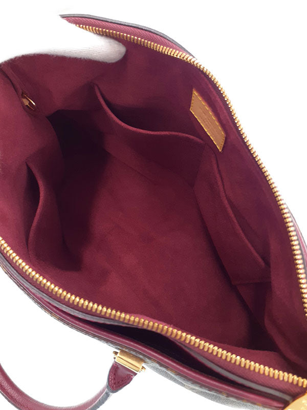 Louis Vuitton Monogram Pallas Handbag Purple Monogram Canvas Calf Leather