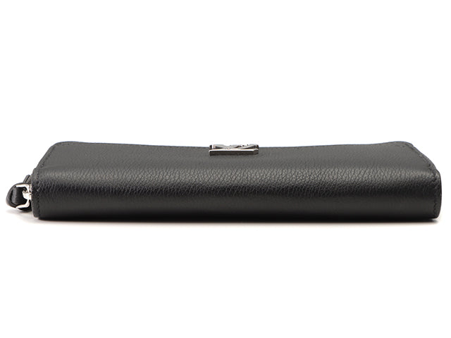 Louis Vuitton Zippy Lock Me Taurillon Noir Black Long Wallet