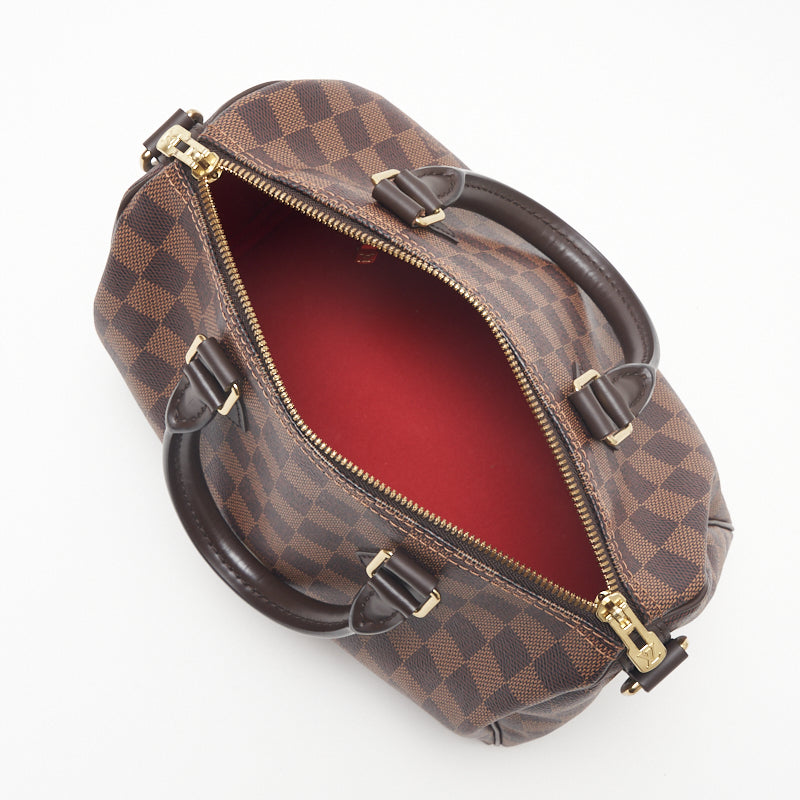 Louis Vuitton Speedy Bandouliere 25 Damier Boston Bag Brown