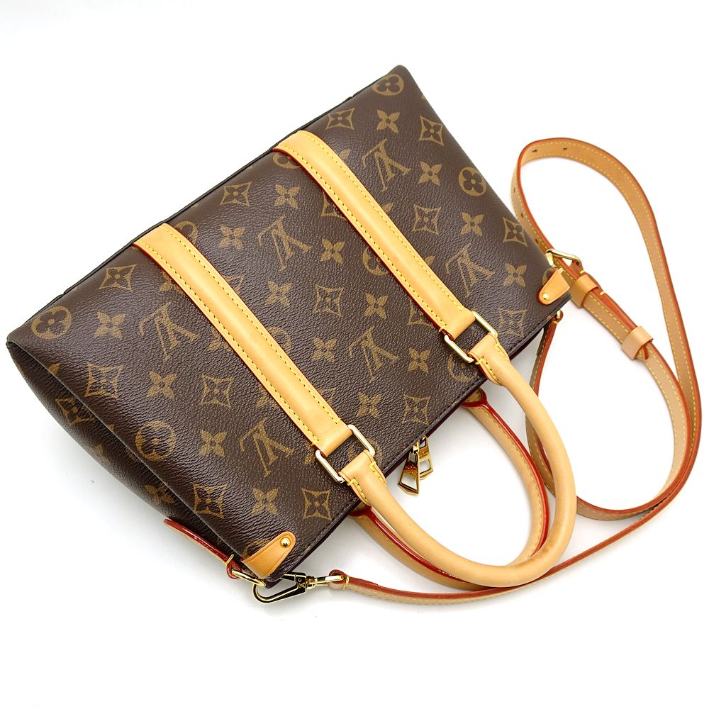 Louis Vuitton Monogram Soufflot BB 2Way Bag Brown