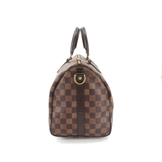 Louis Vuitton Damier Speedy Bandouliere 30 2way Hand Shoulder Bag Ebene