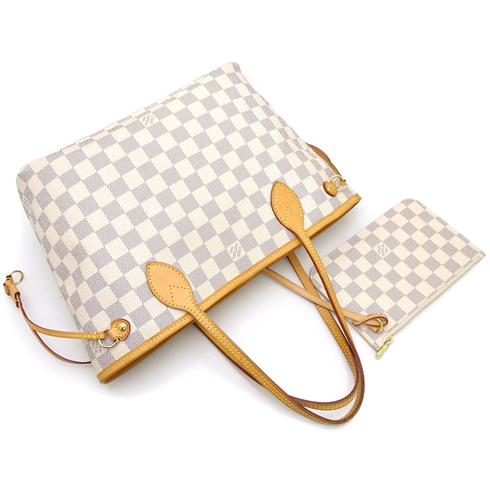 Louis Vuitton Damier Azur Neverfull PM Shoulder Bag