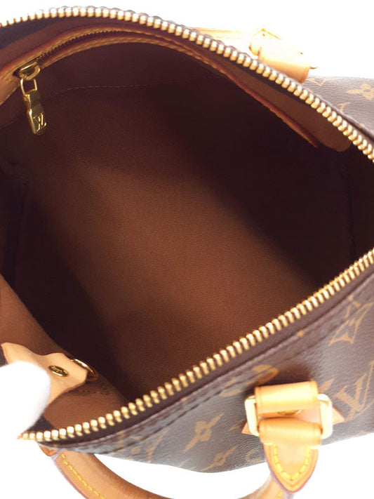 Louis Vuitton Monogram Speedy 25 Handbag Brown