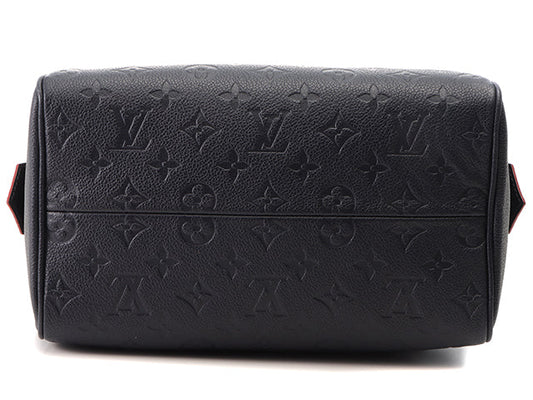 Louis Vuitton Speedy Bandouliere 25 Monogram Implant Marine Rouge