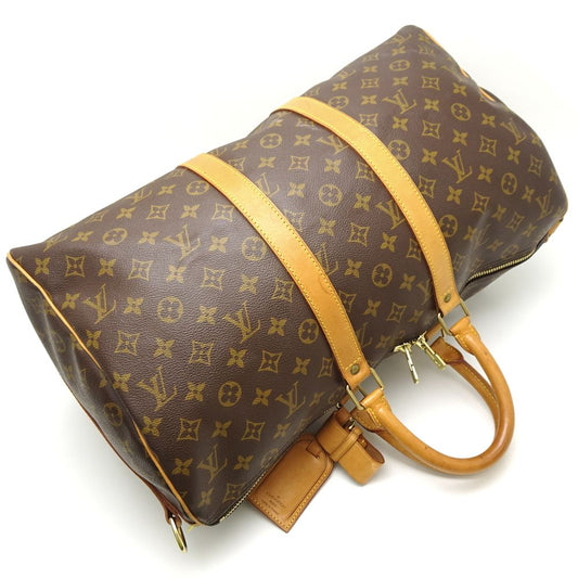 Louis Vuitton Monogram Keepall Bandouliere 45  2Way Bag Brown