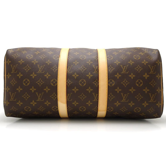 Louis Vuitton Monogram  Keepall 45 Boston Bag Brown