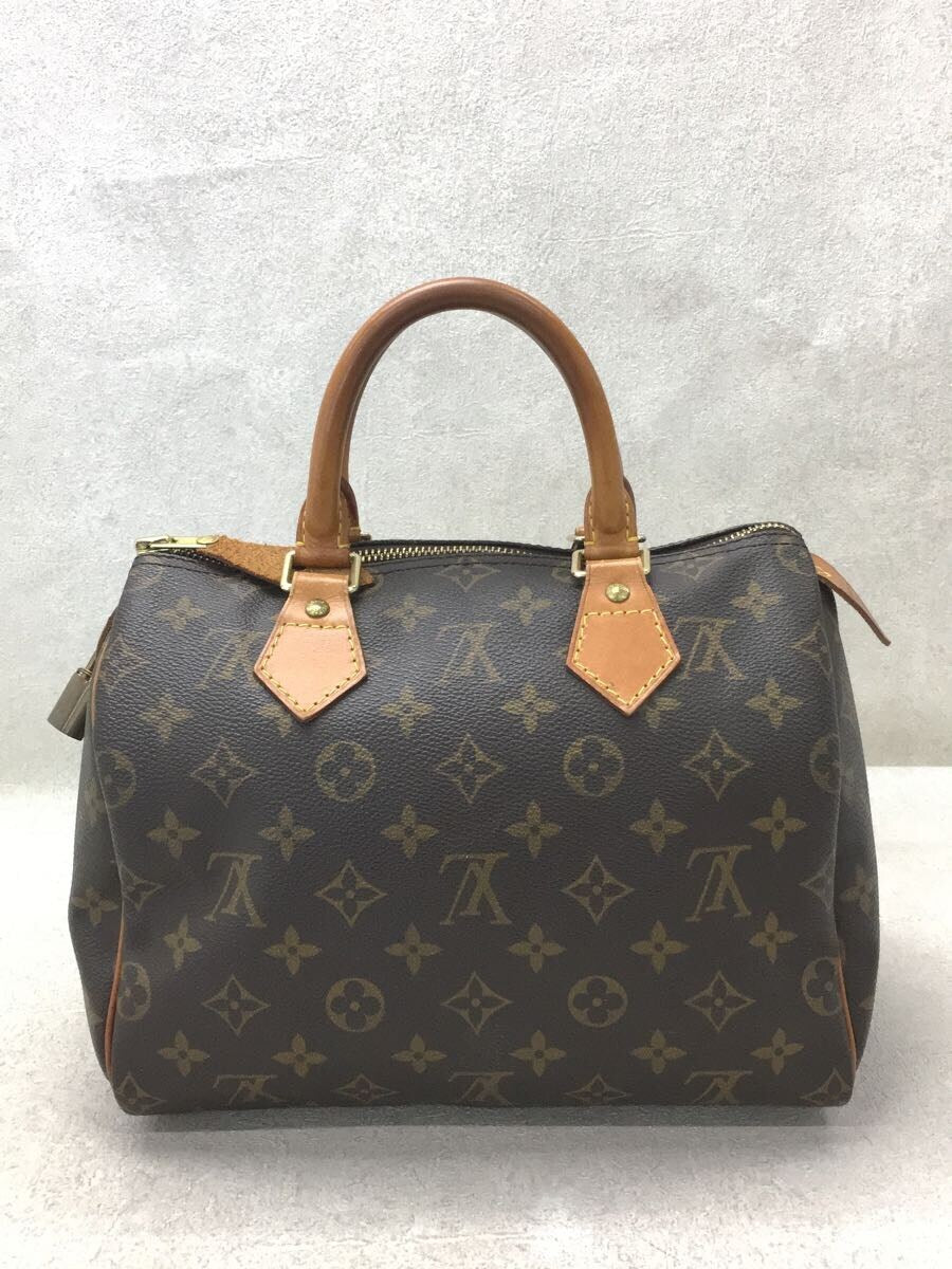 Louis Vuitton Speedy 25 Hand Bag Monogram PVC Brown