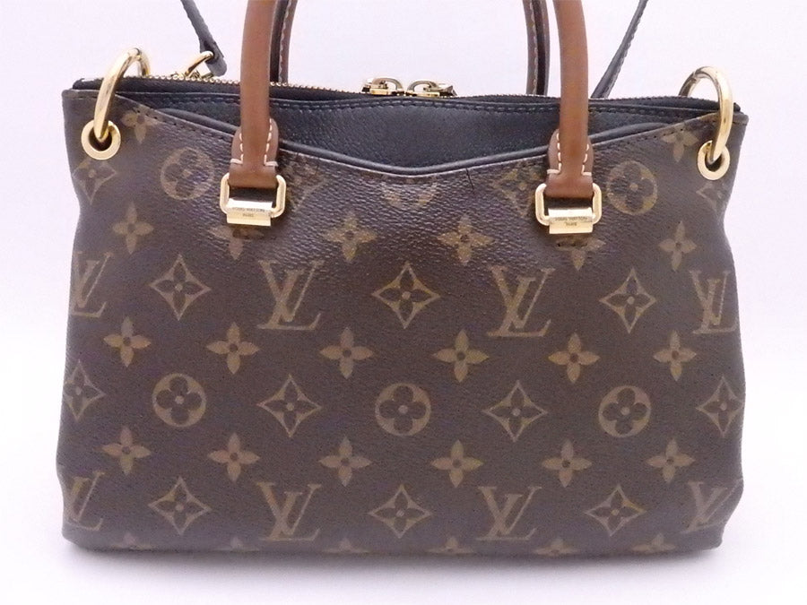 Louis Vuitton 2 Way Bag Monogram Pallas BB Handbag Shoulder Bag  Brown Monogram Canvas