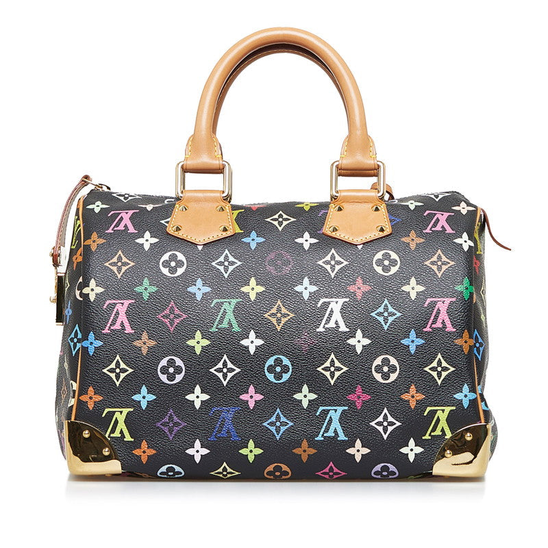 Louis Vuitton Monogram Multicolor Speedy 30 Handbag Mini Bag Black Noir