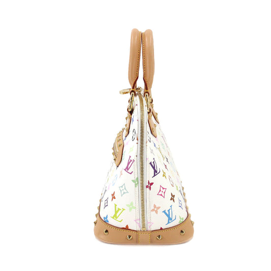 Louis Vuitton Monogram Multicolor Alma HandBag White