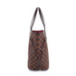 Louis Vuitton Damier Neverfull MM Ebene Series Brown Gold Metal Fittings