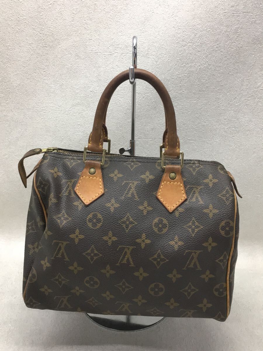 Louis Vuitton Speedy 25 Hand Bag Monogram PVC Brown
