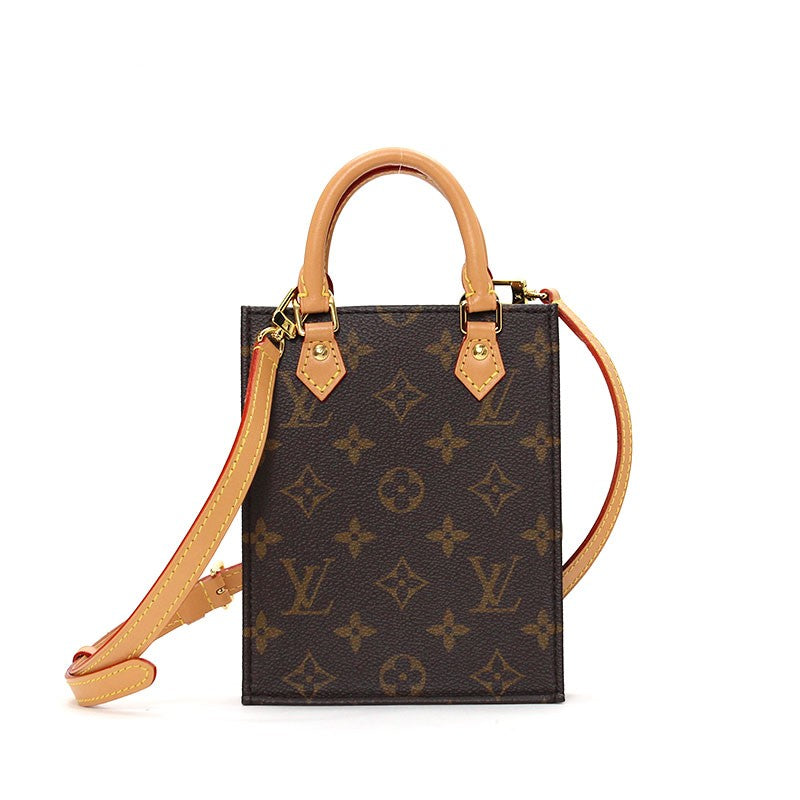Louis Vuitton Petite Sac Plat Monogram Canvas Shoulder Bag