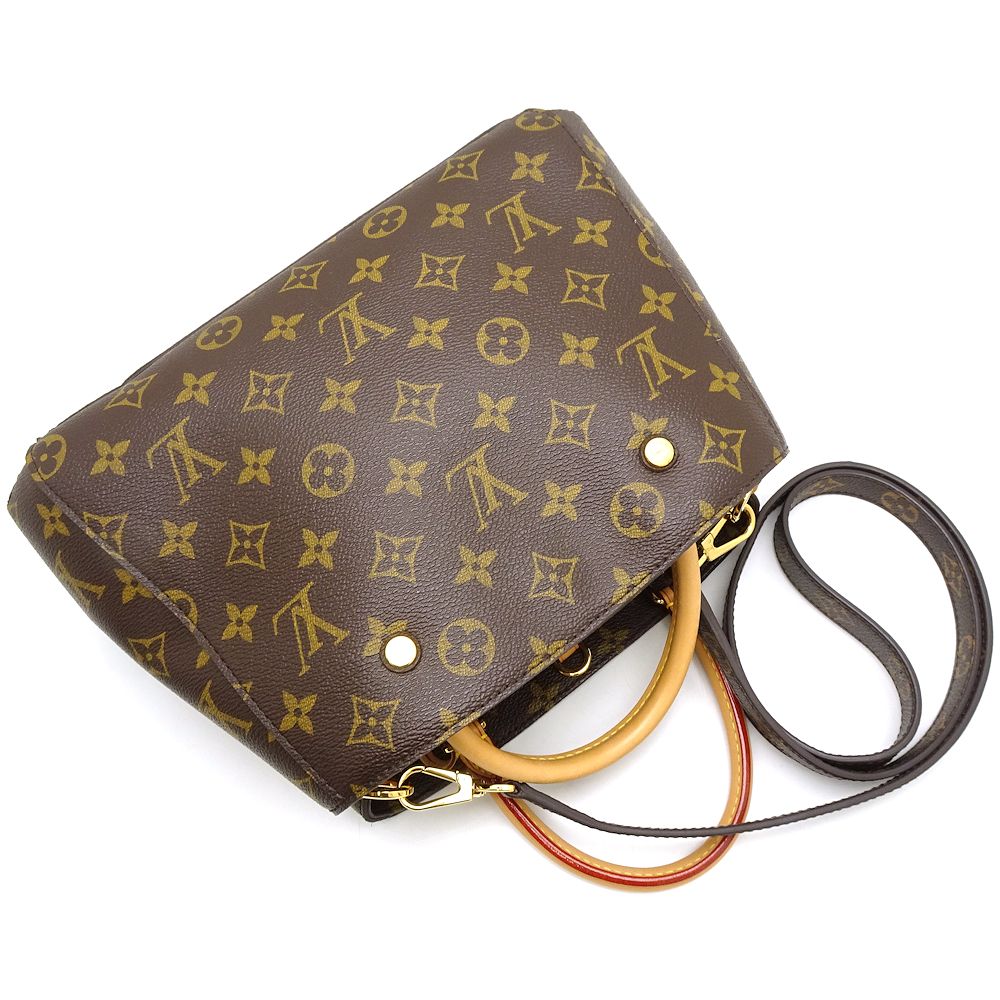 Louis Vuitton Monogram Montaigne BB 2Way Bag Brown