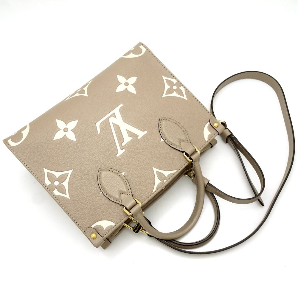 Louis Vuitton Onthego PM Shoulder Bag Monogram Tourtrell Creme